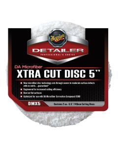 MEGDMX5 image(0) - Meguiars Detail Products DMX5 Dual Action Xtra Cut Disc, 5 in Dia, Microfiber Pad