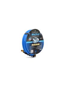BLBBB3810 image(1) - BluBird EPDM Rubber Air Hose 3/8 inch Heavy Duty 300 PSI Male NPT Polyester Woven Lightest Strongest Flexible - 10 Feet