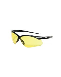 Jackson Safety Jackson Safety - Safety Glasses - SG Series - Amber Lens - Black Frame - Hardcoat Anti-Scratch - Low Light