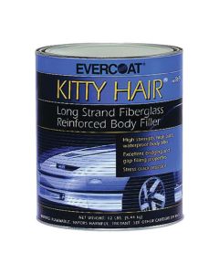Fibre glass Evercoat KITTY HAIR 100869 Long Strand Fiberglass Reinforced Body Filler, 1 gal Can, Paste, Long Strand