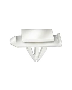 AVC21128 image(0) - AUVECO 21128 Rocker Molding Clip, (12 x 20 mm Top x 12 x 32 mm Bottom) Head x 15 mm L Stem, Nylon, White