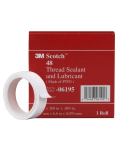 MMM6195 image(1) - 3M SEALANT TAPE SCOTCH PIPE THREAD 1/2" X 260"
