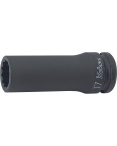 Ko-ken USA 14305M-15 1/2 Sq. Dr. Socket 15mm 12 point Length 80mm