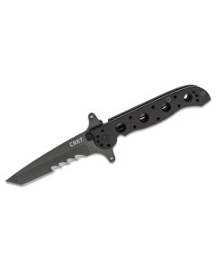 CRKM16-13SFG image(1) - CRKT (Columbia River Knife) M16-13SFG 1.4116 Titanium Nitride Veff Serrationswith  Blade Folding Knife with Liner Lock G10 Handle - Black