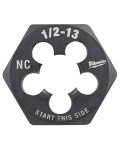 MLW49-57-5360 image(1) - Milwaukee Tool 1/2"-13 NC 1-Inch Hex Threading Die