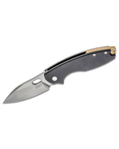 CRK5317D2 image(0) - CRKT (Columbia River Knife) Pilar III D2 Stonewash Plain Blade Folding Knife with Frame Lock G10 Handle - Black