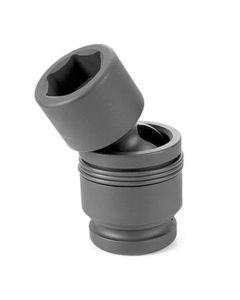 GRE4030U image(0) - Grey Pneumatic 1" Drive x 15/16" Heavy Duty Universal Socket 6 Point - Black