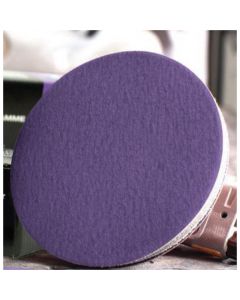 USC ABRASIVES Purple Premium 990007 Sanding Disc, 3 in Dia, P320 Grit, Film Backing, Wet/Dry, Hook and Loop Attachment