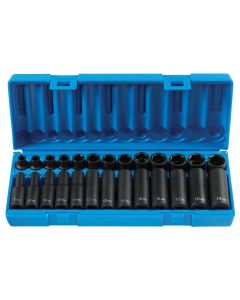 GRE1226M image(0) - Grey Pneumatic 3/8" Drive 26 Piece Standard & Deep Length Metric Master Set