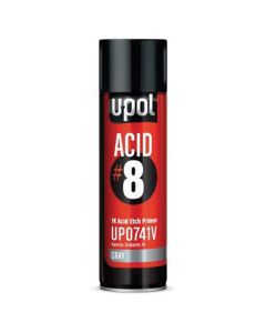 U Pol Products UP0741V ACID#8 Acid Etch Primer, 450 mL, Light Gray, 48.4 sq-ft Coverage