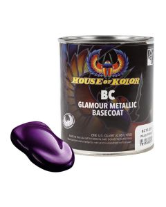 HOKC2C-BC10-Q01 image(0) - House Of Kolor SHIMRIN C2C-BC10-Q01 C2C Glamour Metallics Series Universal Basecoat, 1 qt Can, Pavo Purple
