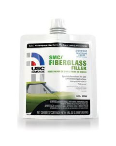 USC77702 image(0) - US Chemical 77702 SMC/Fiberglass Filler, 8 oz Pouch, Gray-Green, Liquid