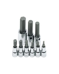 SKT19734 image(1) - S K Hand Tools SOCKET HEX BIT SET 3/8IN. DRIVE 9PC METRIC
