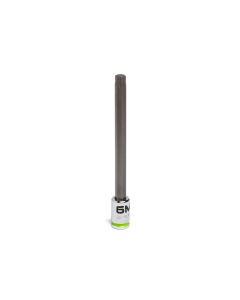 Grip Edge Tools 6mm 1/4" Dr Long RPT Hex bit socket