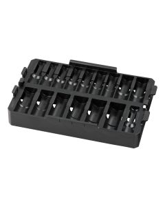 MLW49-66-6833 image(1) - Milwaukee Tool SHOCKWAVE Impact Duty Socket 1/2&rdquo; Dr 16PC MM TRAY ONLY