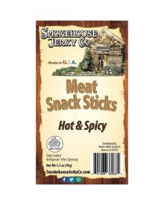 THS369682 image(0) - Tender Heifer Snack Co. Hot and Spicy Meat Snack Sticks - 3.5 Ounce