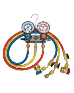 CPSMA1234 image(0) - CPS Products MA1234 1/4-inch SAE Pro-Set Manifold Gauge Set