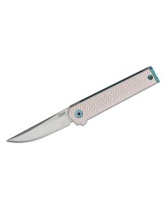 CRK7081 image(0) - CRKT (Columbia River Knife) CEO Microflipper 12C27 Satin Plain Blade Folding Knife with Liner Lock Aluminum Handle - Black