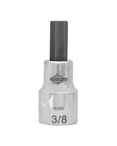 MAY16266 image(1) - Mayhew Mayhew 3/8-Inch SAE Hex Short Insert Socket Bit, 1/2-Inch Drive