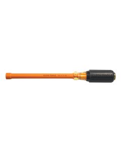 KLE6461132INS image(0) - Klein Tools 11/32-Inch Insulated Driver, 6-Inch Hollow Shaft