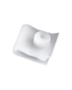 AUVECO 21017 U-Nut, M4.8 mm Screw, Nylon, White