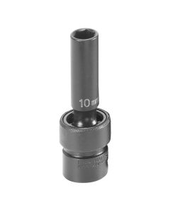 GRE1010UMD image(1) - Grey Pneumatic SOC 10MM 3/8D IMP UNIV 6PT DP BLK