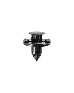 AVC19274 image(0) - AUVECO 19274 Push-Type with Drive Pin Retainer, 20 mm Dia Head x 9 mm L Stem x 8 mm Hole, Nylon, Black