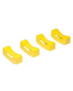 ERN964 image(0) - Ernst Mfg. Jack Stand Covers - 4 Pack - Yellow