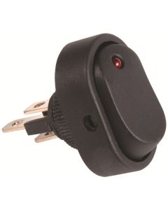 JTT2703-2J image(0) - The Best Connection 16 Amp 12V Red Oval Rocker