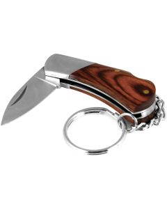 WLMW3209 image(2) - Wilmar Corp. / Performance Tool Mini Folding Knife Wood Handle