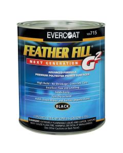 Fibre glass Evercoat FEATHER FILL G 2 100715 High-Build Polyester Primer Surfacer, 1 gal Round Can, Black