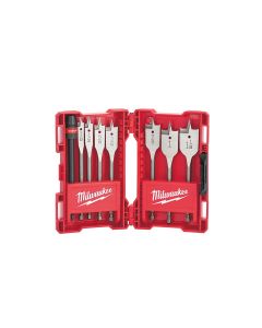 MLW49-22-0175 image(1) - Milwaukee Tool Flat Boring Bit 6" Universal Set - 8PC