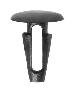 AUVECO 14737 Single Head Type 6 Retaining Clip, 13 mm Dia Head x (7 mm Dia x 15 mm L) Stem, Nylon, Black