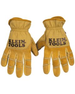 Klein Tools Cowhide Leather Gloves, Large