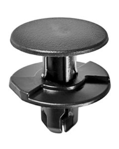 AVC21651 image(0) - AUVECO 21651 Push-Type with Drive Pin Fender Retainer, 20 mm Dia Head x 10 mm L Stem x 8 mm Hole, Nylon, Black