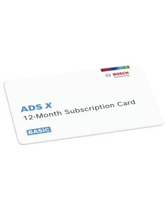 Bosch ADS 525X/625X 12 Month Subscription - Basic Plan