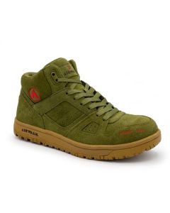 AIRWALK MONGO Mid - Men's Mid Top Shoe - CT|EH|SR - Olive/Gum - Size: 10 - D - (Regular)