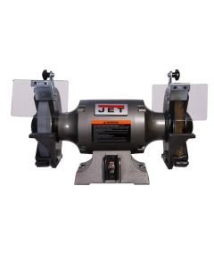JET577128 image(0) - Jet Tools SHOP GRINDER 8" GRINDING & WIRE WHEEL, 1HP,