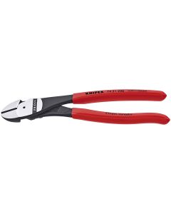 KNP7421-8 image(2) - KNIPEX 8 Ultra High Lvg Diag Cutter W/12 Deg Curved Head