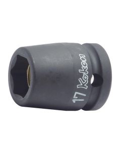 KKN14400MG-18 image(0) - Ko-ken USA 14400MG-18 1/2 Sq. Dr. Socket 18mm 6 point Length 38mm Magnet