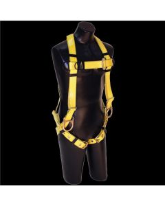 SRW802405 image(0) - FALL SAFE Safety Harness - A-SERIES Polyurethane Coated Web - Vest-Style Positioning - Back / Side, Pass Through, Tongue Buckle - Size: XL
