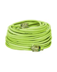 Legacy Manufacturing Flexzilla Pro Extension Cord, 14/3 AWG SJTW, 100', Outdoor, Lighted Plug