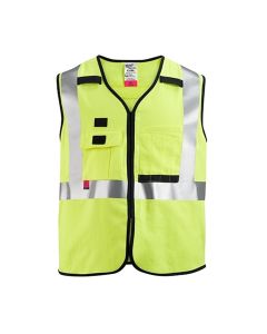 MLW48-73-5303 image(0) - Milwaukee Tool AR/FR Cat. 1 Class 2 High Visibility Yellow Safety Vest - 2XL/3XL
