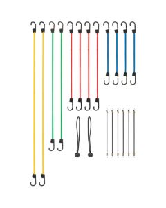 WLMW1890 image(1) - Wilmar Corp. / Performance Tool 20pc Bungee Cord Assortment