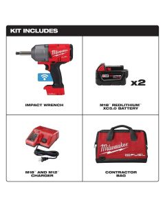 Milwaukee Tool M18 FUEL 1/2' Ext. Anvil Controlled Torque Impact Wrench w/ONE-KEY Kit