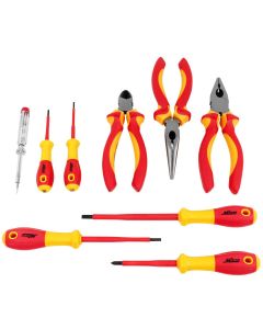 MIL1305-EV-01 image(0) - Milton 9-Pc Insulated Tool Set (Screwdrivers, Phillips Head Screwdrivers, Pliers, Inspection Pens)