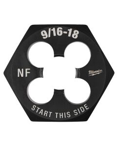 MLW49-57-5368 image(3) - Milwaukee Tool 9/16"-18 NF 1-7/16" Hex Threading Die
