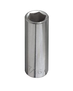 KLE65610 image(0) - Klein Tools 1/4-Inch Deep 6-Point Socket, 1/4-Inch Drive