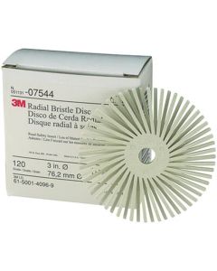 3M DISCS RADIAL BRISTLE 3" 120 GRADE