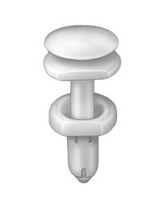 AVCAP18353 image(0) - AUVECO AP18353 Double Head Push-Type Type 9 Door Trim Panel Retainer, 9/16 in Dia Head x 41/64 in L Stem, Nylon